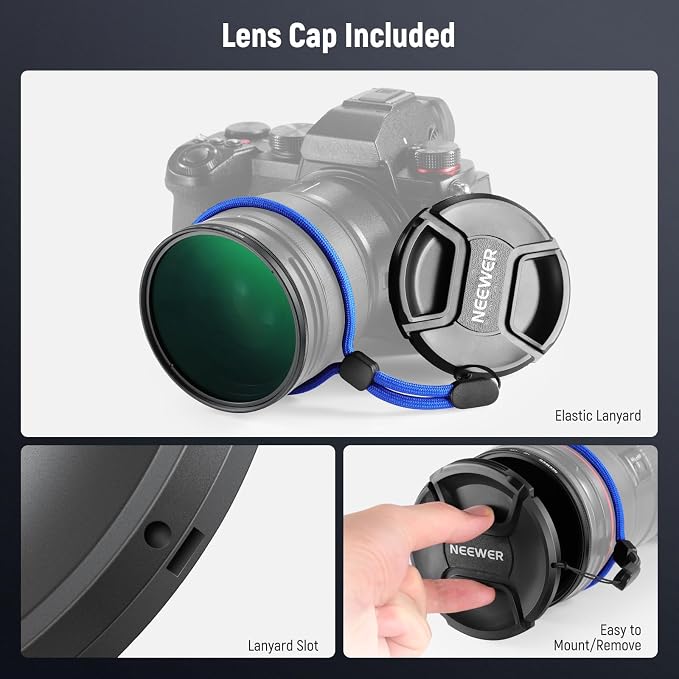 NEEWER 82mm CPL Filter with Lens Cap, Ultra Thin Circular Polarizing Filter - Image 7
