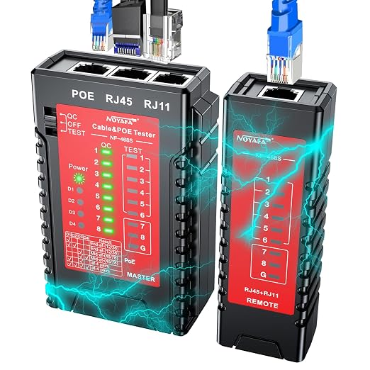 NOYAFA NF-468S Network Cable Tester, RJ45 Ethernet Cable Tester - Image 8