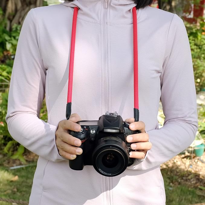 VKO Vintage Camera Neck Strap, Nylon Rope Camera Shoulder Straps - Image 4