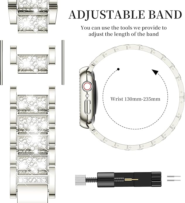 Mosonio Compatible with Apple Watch Band 38mm 40mm 41mm 42mm 44mm 45mm 46mm - Image 5