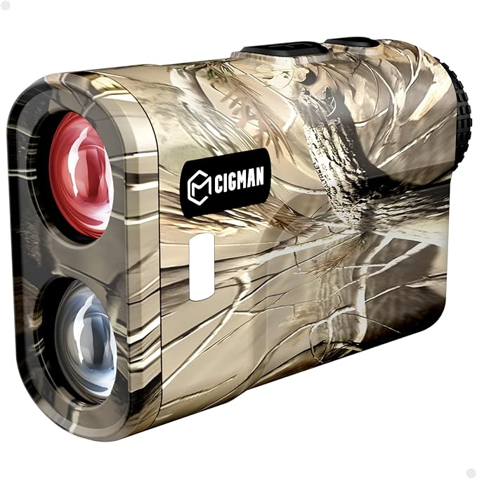 Hunting Range Finder 3280 Yards, CIGMAN Rechargeable Laser Rangefinder 6X by CIGMAN