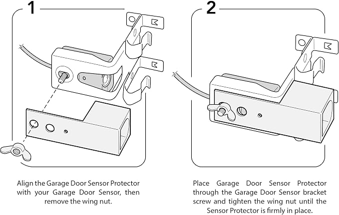 The Original Garage Door Sensor Sun Shield Protector 2-Pack – Made in USA - Image 4