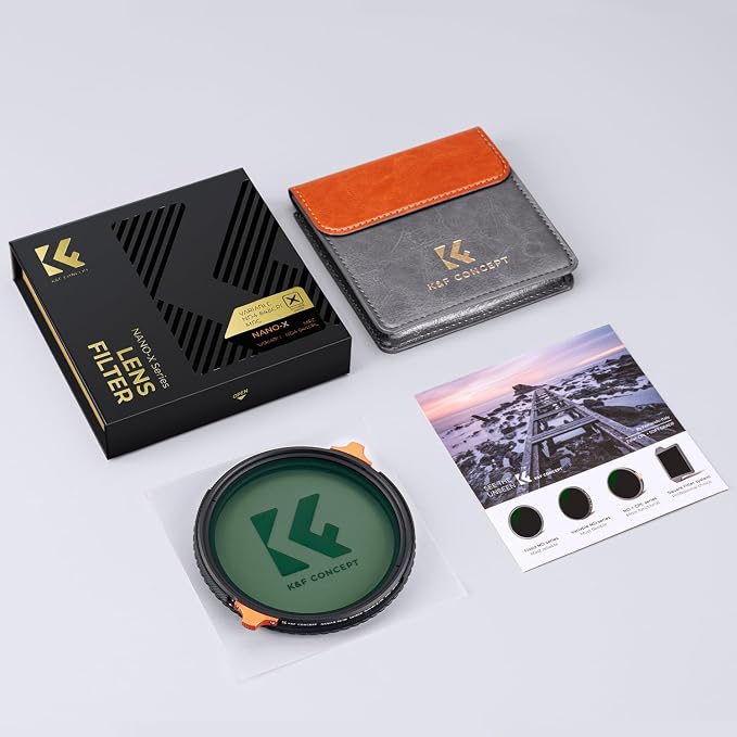 K&F CONCEPT 58mm ND4-64 ND Lens Filter Variable & CPL Polarizers Filter 2-in-1 - Image 8