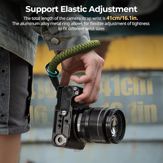 SMALLRIG Camera Wrist Strap, Universal Braided Camera Hand Strap, Adjustable - Image 3
