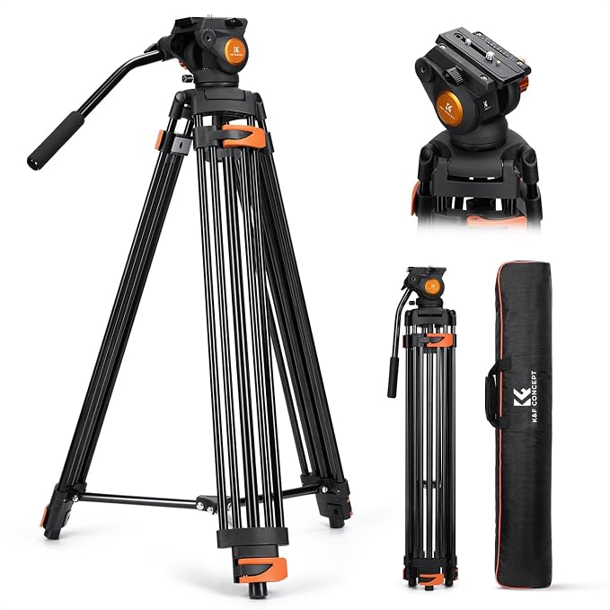 K&F CONCEPT 80" Video Tripod by KFCONCEPT