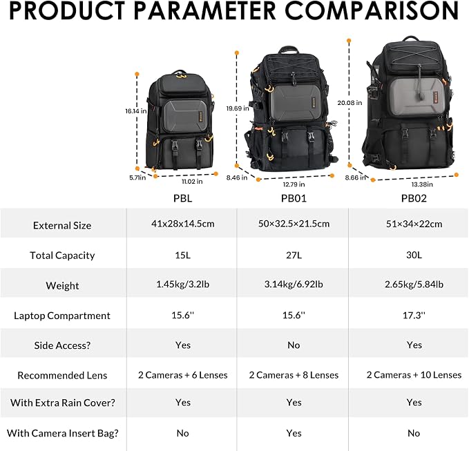 TARION Extra Large Camera Backpack - Image 2