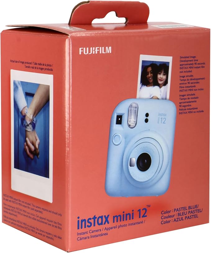FUJIFILM Instax Mini 12 Pastel Blue Camera Bundle - Image 7