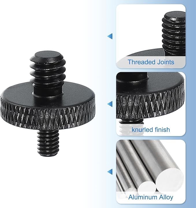 PATIKIL Tripod Screw Adapter 1/4" Male to M4 Male, 18 mm - Image 3