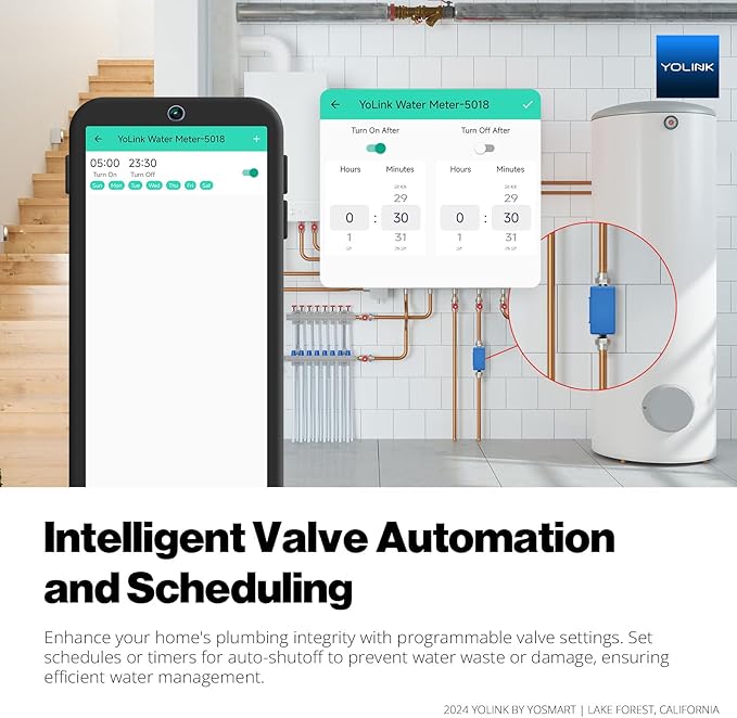 NSF Certified YoLink FlowSmart All-in-One Smart Water Meter & Auto Shutoff - Image 6