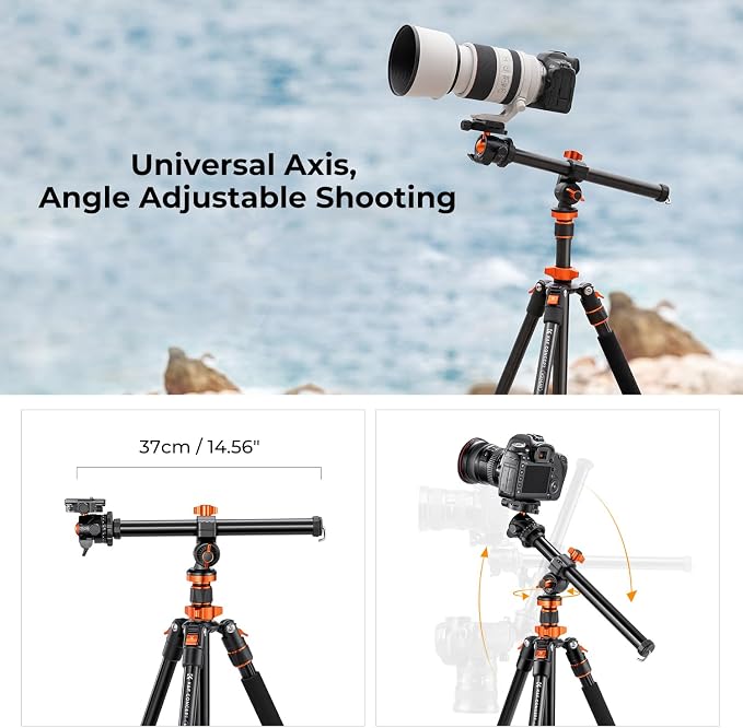 K&F CONCEPT 78 inch DSLR Camera Tripods - Image 4