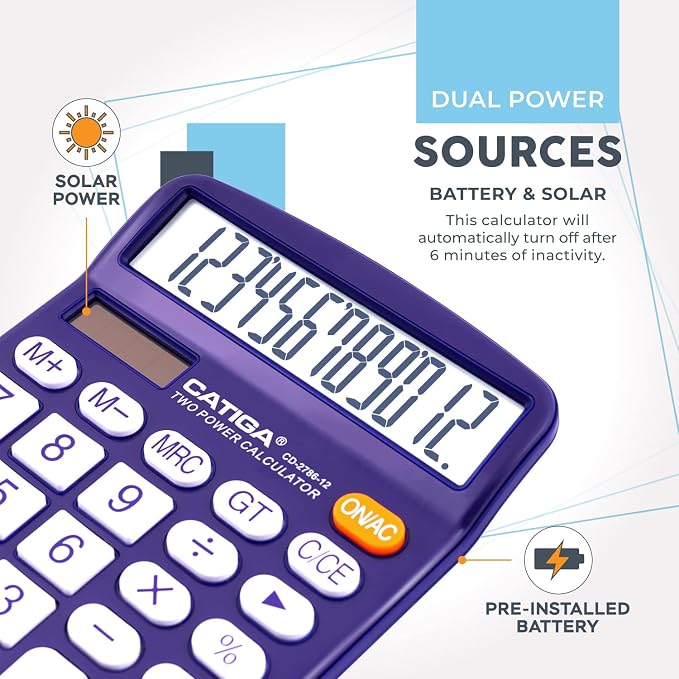 Desktop Calculator 12 Digit - Image 4