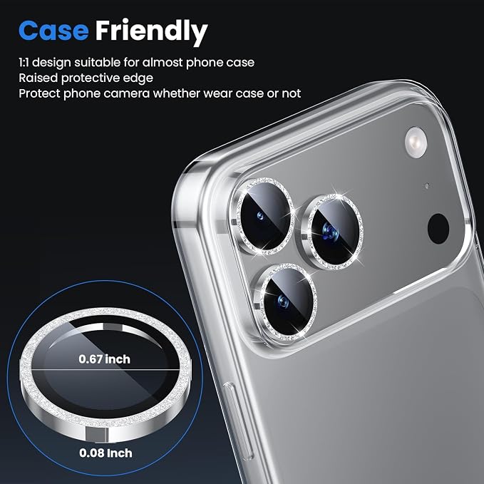 WSKEN for iPhone 17 Pro/iPhone 17 Pro Max Camera Lens Protector - Image 5