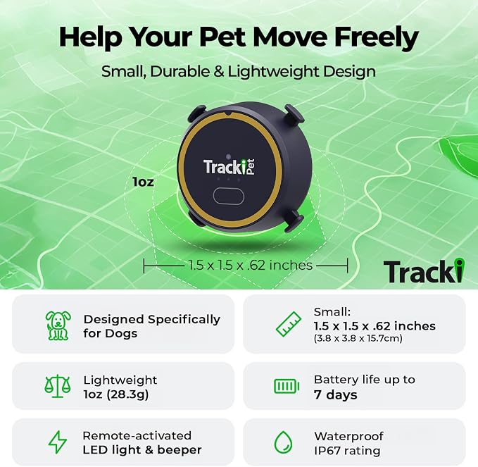 Tracki Dog Tracker, Subscription Required, Cancel Anytime – Keep Your Dog Safer - Image 2
