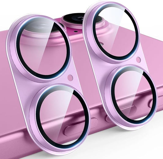 TAURI 2 Pack for iPhone 16/16 Plus Camera Lens Protector, Full Coverage by TAURI