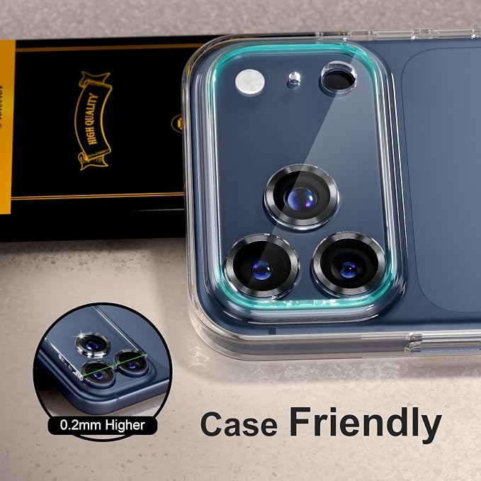 for 6 Pack iPhone 17 Pro Camera Lens Protector 9H Tempered Glass Camera Screen - Image 6