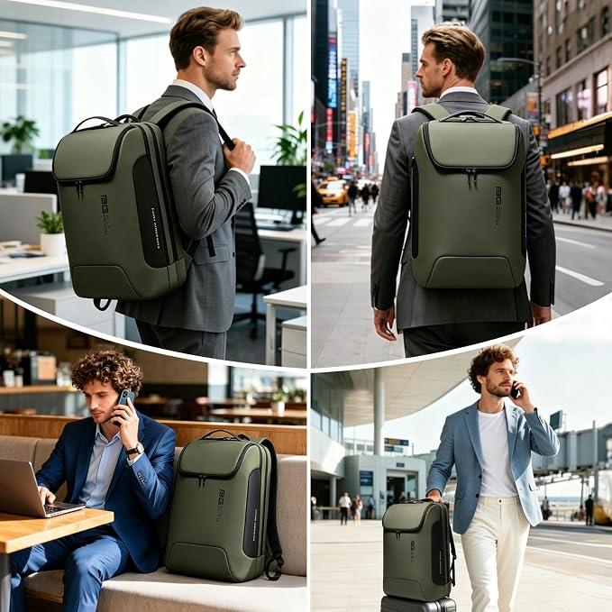 BANGE Men's Laptop Backpack for 17.3Inch Notebook, Airline Approved Travel - Image 7