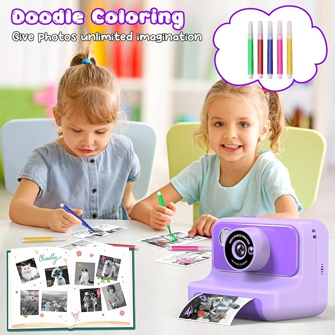 Kids Camera Instant Print, Christmas Birthday Gifts - Image 7