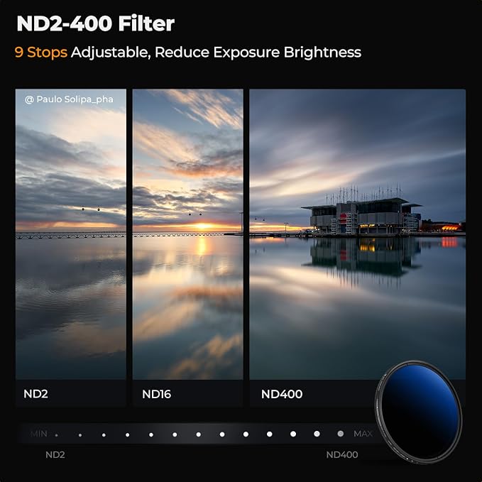 K&F Concept 43mm UV/CPL/ND2-400 Lens Filters Kit-18 Multi-Layer Coatings - Image 5
