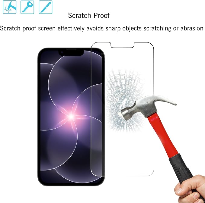 Ailun Screen Protector for iPhone 17e / iPhone 16e / iPhone 14 / iPhone 13 / - Image 3