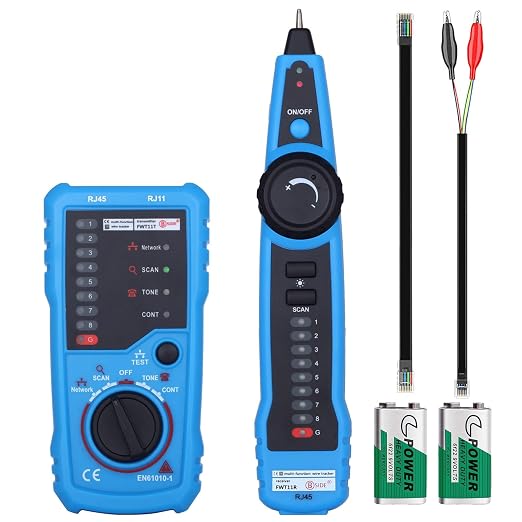 Network Cable Tester, Cat5 Cat6 Ethernet LAN Network Wire Tracer by VQP