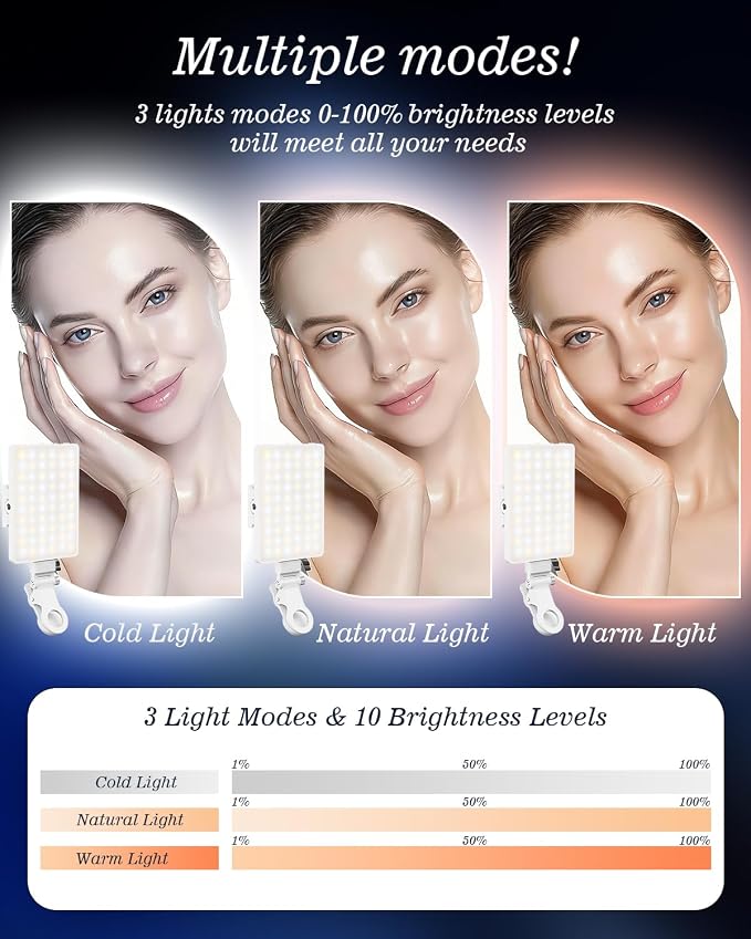60 LED Portable Selfie Light Video Conference Lighting - Image 3