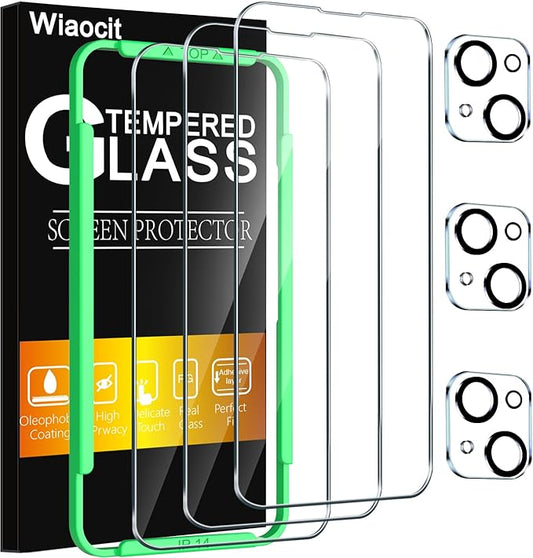 Wiaocit 3 Pack Tempered Glass Screen Protector by Wiaocit