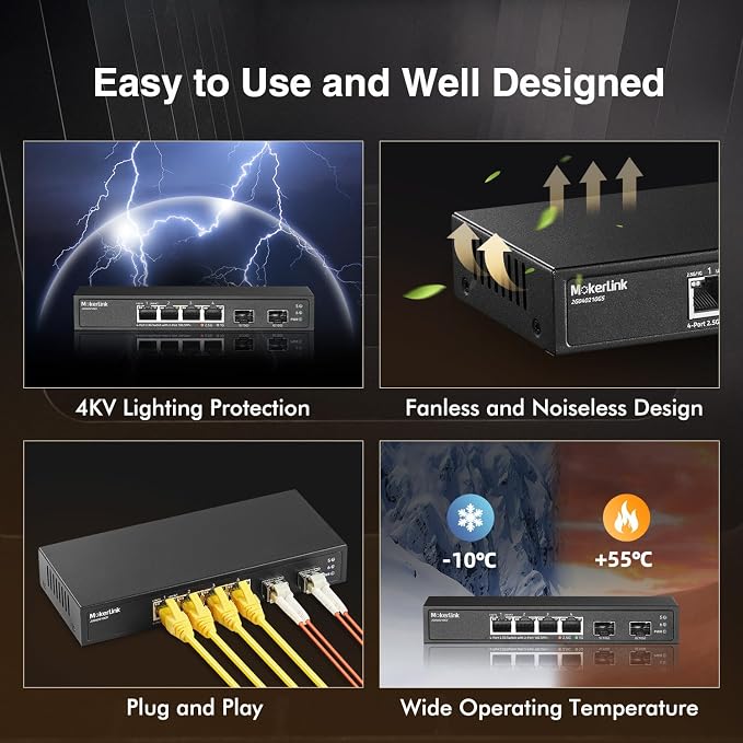 MokerLink 4 Port 2.5G Ethernet Switch - Image 5