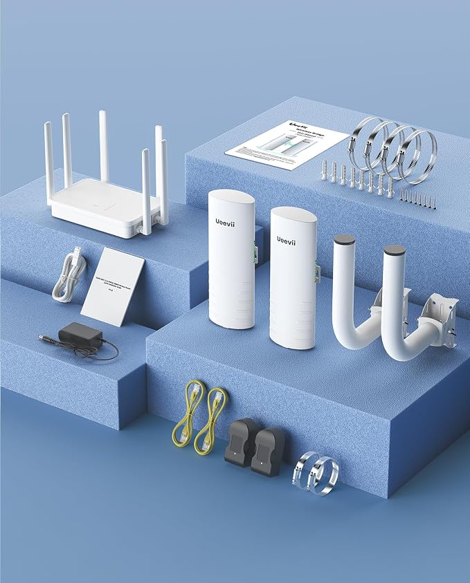 UeeVii Wireless Bridge Point to Point Outdoor CPE452Kit, - Image 9