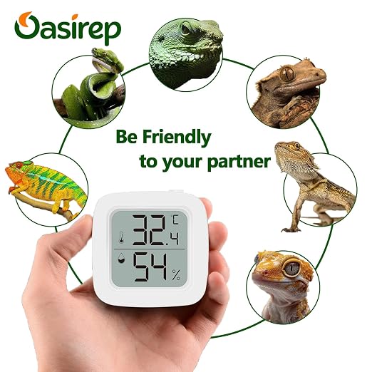 2-Pack Reptile Thermometer and Hygrometer – LCD Digital Temp & Humidity Monitor - Image 7