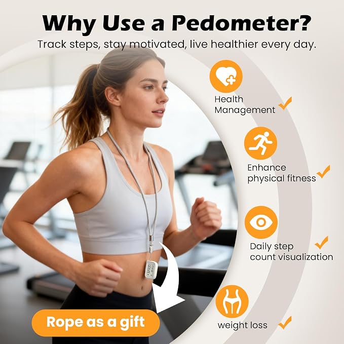 3D Pedometer for Walking, Accurate Digital Step Counter - Image 6