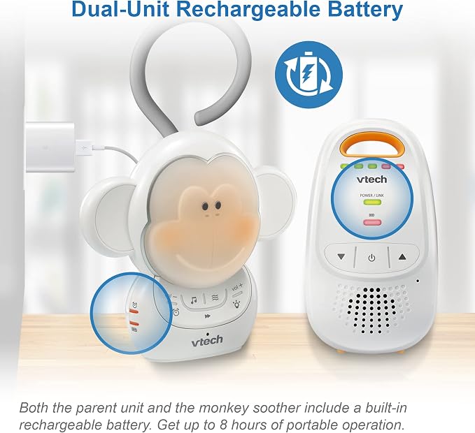 VTech DM1411 Audio Baby Monitor & Portable Soother Dual-Unit Rechargeable - Image 4