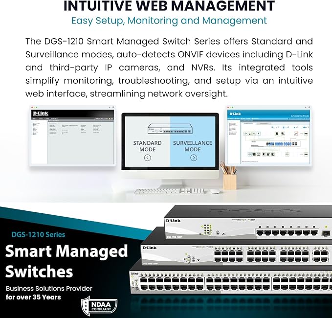 D-Link Systems 52-Port Gigabit Web Smart Switch including 4 Gigabit SFP Ports - Image 5