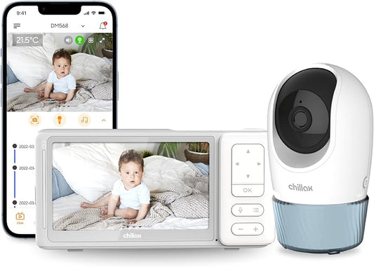 CHILLAX DM568 Video Baby Monitor – 2K QHD Baby Monitor by Chillax