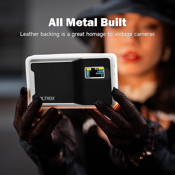 VILTROX 6000mAh On Camera LED Light, APP Control RGB Video Light, All Metal RGB - Image 5