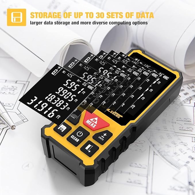 Laser Measurement Tool, DEGLASERS 328 Feet Laser Measure - Image 5