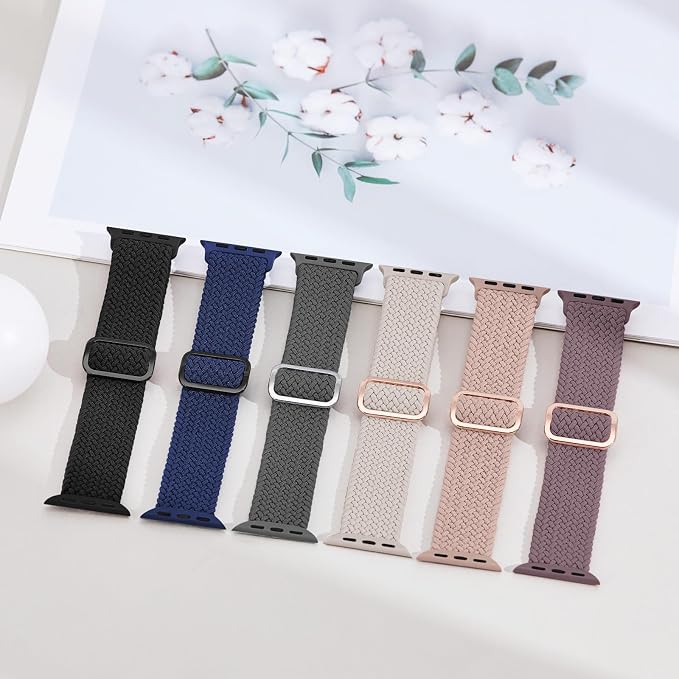 6 Pack Braided Stretchy Bands Compatible - Image 6