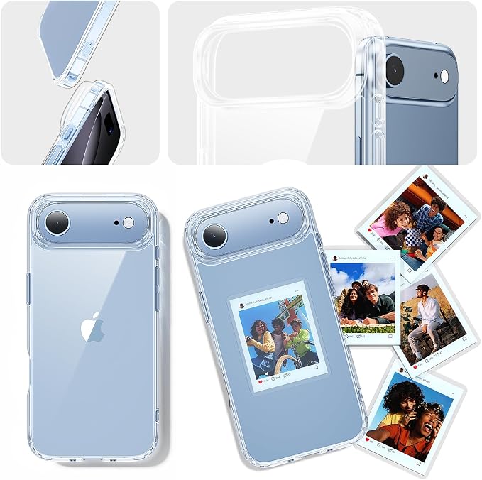 toushion 3 in 1 for iPhone Air Case Clear, Screen Protector *1 & Camera Lens - Image 6