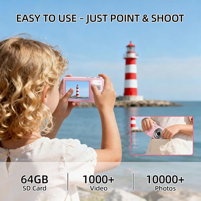 Digital Camera for Kids & Beginners, 4K Digital Camera - Image 3