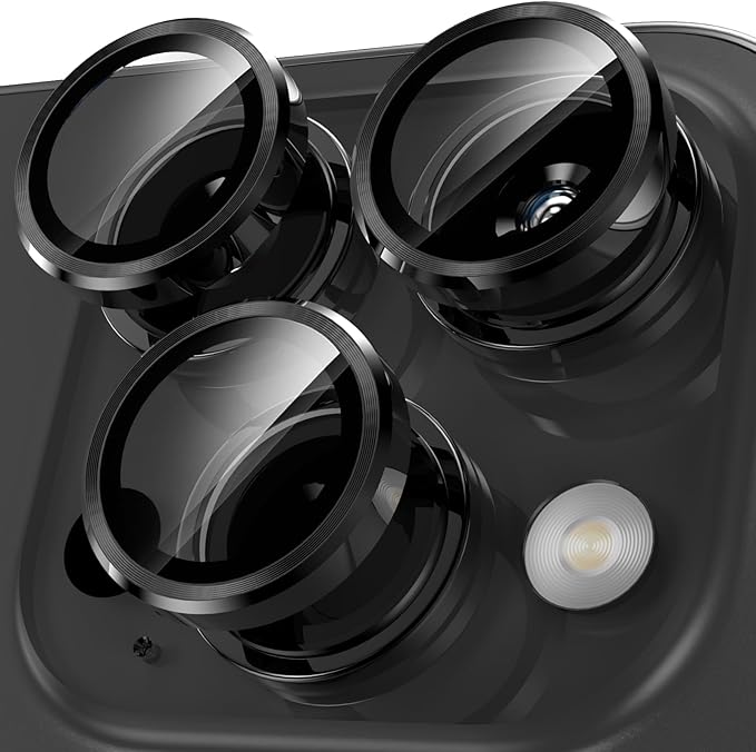 YWXTW Camera Lens Protector for iPhone 15 Pro/iPhone 15 Pro Max, Tempered Glass by YWXTW