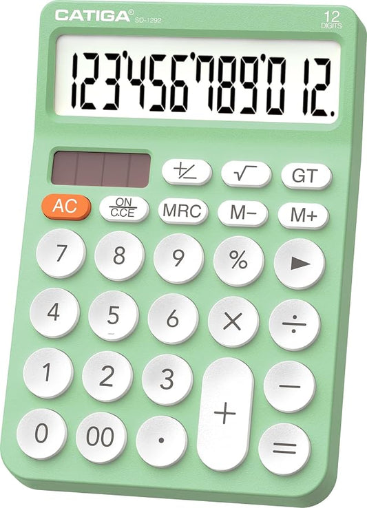 CATIGA 12 Digit Desktop Calculator Basic Desk Calculator by CATIGA