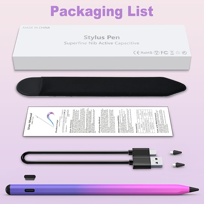 Stylus Pen for iOS&Android Touch Screens, Active Pencil for Samsung, Smart - Image 9