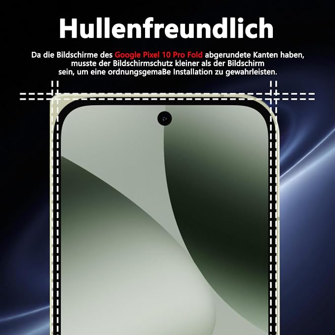 3+2 Pack for Google Pixel 10 Pro Fold Screen Protector, Tempered Glass + Camera - Image 4
