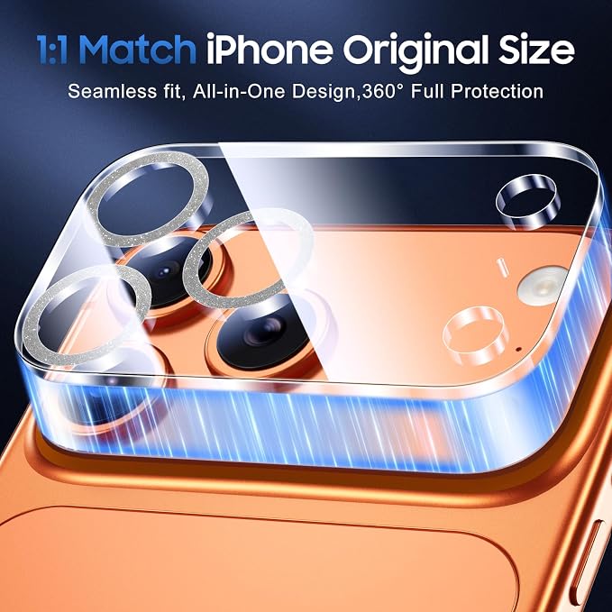 UniqueMe Compatible for 3 Pack iPhone 17 Pro Camera Lens Protector - Image 5