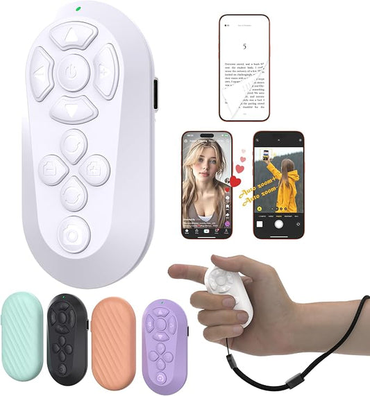 Wireless Remote Controller for iOS/Android Bluetooth Remote Control for TikTok by ZOZVO