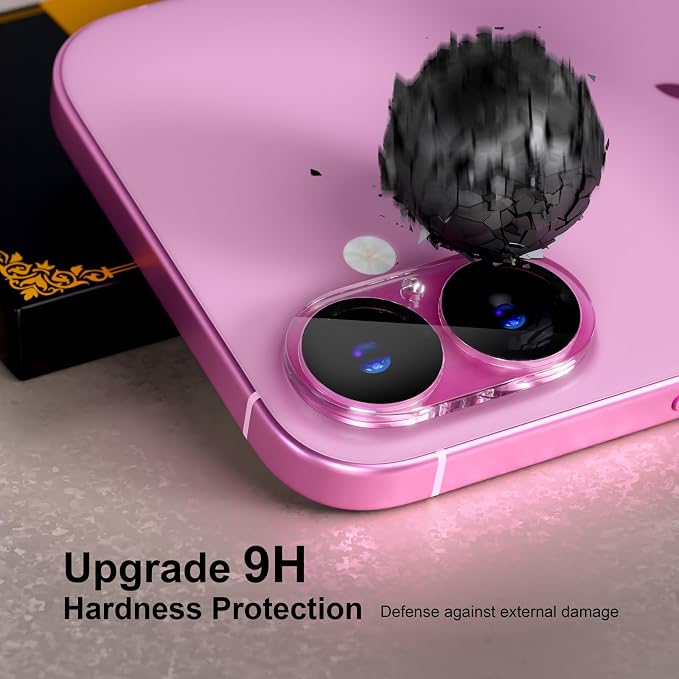 for 6 Pack iPhone 17 / iPhone 16 / iPhone 16 Plus Camera Lens Protector 9H - Image 3