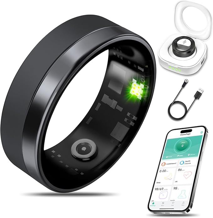 Smart Health Ring Fitness Tracker by Milavan