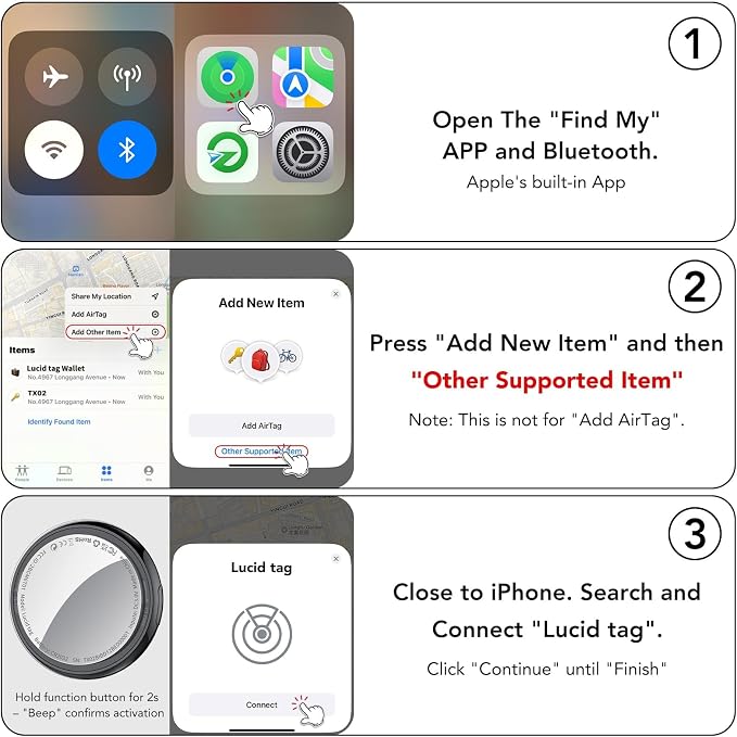 Air Tracker Tag 1-Pack, Tukio Bluetooth 5.3 Tracker Tag - Image 9