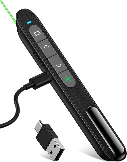 USB C Rechargeable Presentation Clicker by DinoFire