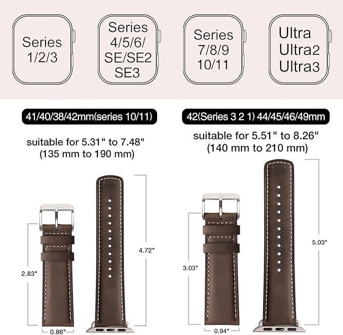 SUNFWR Leather Bands Compatible - Image 5