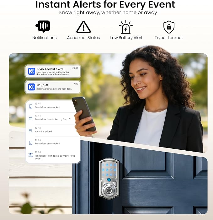 Veise VE028 Built-in Wi-Fi Smart Lock - Image 12